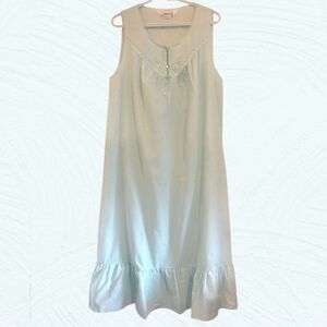 Vintage cotton maxi nightgown house dress